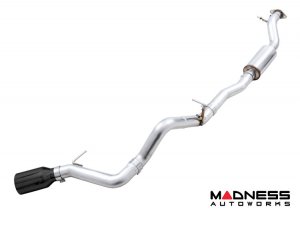 Ford Bronco Performance Exhaust System - Cat Back - Single Rear Exit - AWE - Black Tip w/ Bash Guard